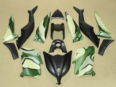 Achat Carénages Moto Yamaha TMAX530 2012-2014 - Noir Mat Vert Light Jaune