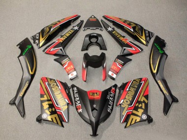 Achat Carénages Moto Yamaha TMAX530 2012-2014 - Noir Mat Or Rouge