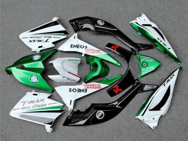 Achat Carénages Moto Yamaha TMAX530 2012-2014 - Blanc Vert Noir Semakin Didepan ENEOS