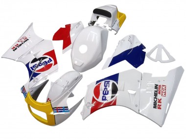 Achat Carénages Moto Suzuki RG400 RG500 RG400/500 1984-1987 - Blanc Rouge Bleu Jaune Motul Michelin Pepsi