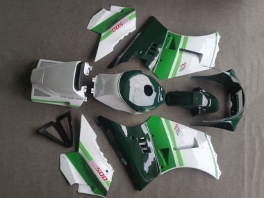 Achat Carénages Moto Suzuki RG400 RG500 RG400/500 1984-1987 - Blanc Vert Foncé