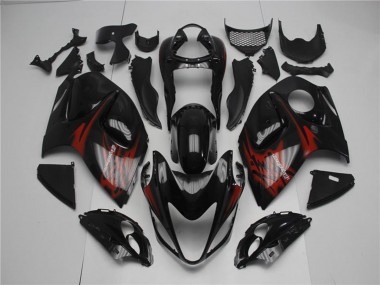 Achat Carénages Moto Suzuki GSXR 1300 Hayabusa 2008-2020 - Noir Brillant Rouge