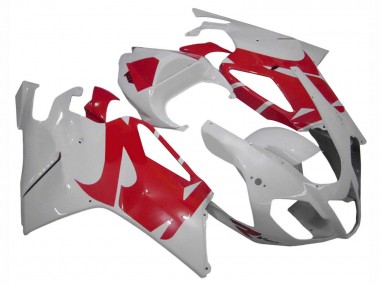 Achat Carénages Moto Aprilia RSV1000 2003-2006 - Blanc Rouge