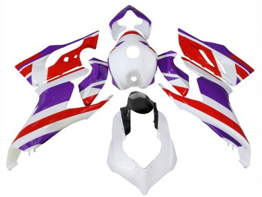 Achat Carénages Moto Ducati Panigale V2 2020-2024 - Blanc Violet Rouge Noir Brillant