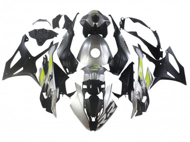 Achat Carénages Moto BMW S1000RR 2023-2024 - Argent Noir Mat Vert Citron