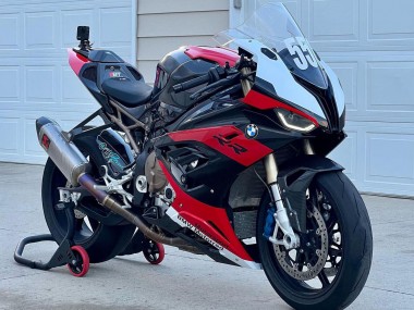Achat Carénages Moto BMW S1000RR 2019-2022 - Noir Rouge Blanc