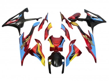 Achat Carénages Moto BMW S1000RR 2019-2022 - Bleu Clair Rouge Or