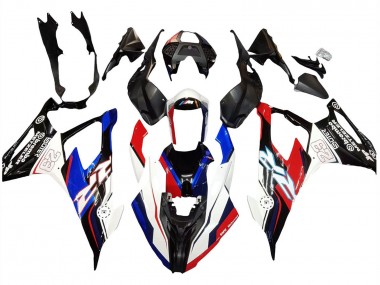 Achat Carénages Moto BMW S1000RR 2019-2022 - Bleu Rouge Blanc 23