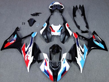 Achat Carénages Moto BMW S1000RR 2019-2022 - Noir Blanc Bleu