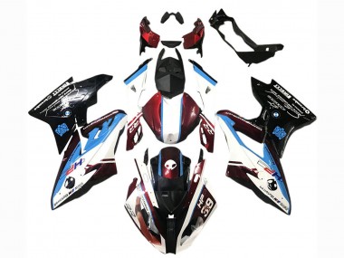 Achat Carénages ABS BMW S1000RR 2017-2018 - Blanc Bleu Rouge Noir Brillant