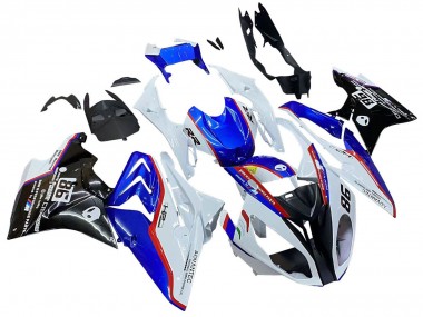 Achat Kits Carénage Moto ABS BMW S1000RR 2017-2018 - Blanc Bleu Rouge Noir Brillant