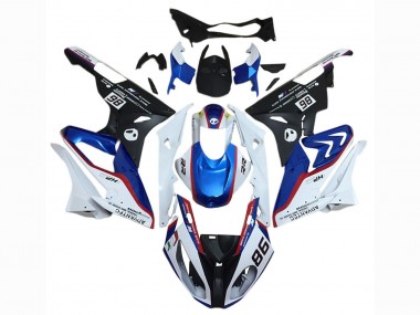 Achat Kits Carénage Moto BMW S1000RR 2015-2016 - Blanc Rouge Bleu Noir Mat