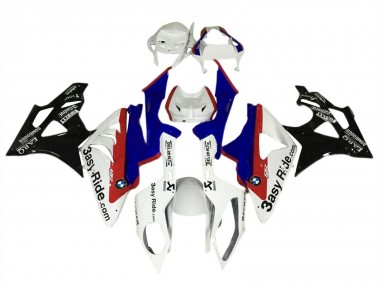 Achat Carénage Moto BMW S1000RR 2015-2016 - Blanc Rouge Bleu Noir Brillant