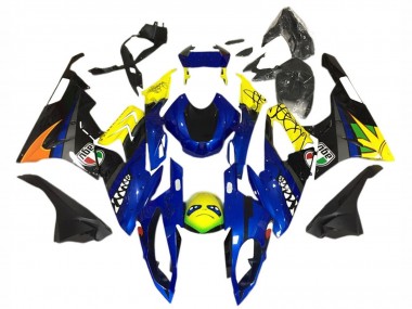 Achat Carénage Moto BMW S1000RR 2015-2016 - Jaune Bleu Noir Requin