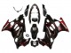 Carénages Moto Suzuki GSX600F/GSX750F 2004-2006 - Noir Brillant Rouge Flamme