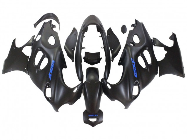 Carénages Moto Suzuki GSX600F/GSX750F 2004-2006 - Noir Mat Bleu Logo