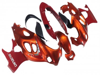 Achat Carénages Moto Suzuki GSX600F/GSX750F 2004-2006 - Burnt Orange Blanc Logo