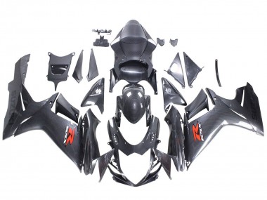 Achat Carénages Moto Suzuki GSXR 600 / GSXR 750 2011-2024 - Noir Fibre de Carbone Rouge