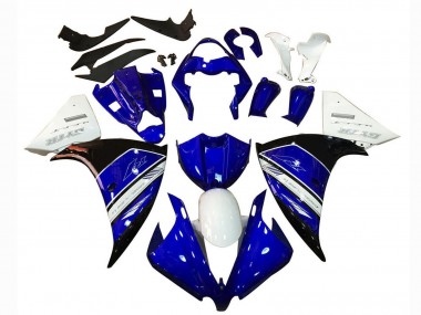 Achat Carénage Moto Yamaha YZF 1000 R1 2012-2014 - Blanc Bleu Noir