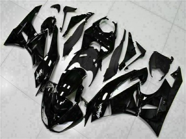 Achat Carénages Moto Kawasaki ZX6R 2009-2012 - Noir Brillant Blanc Ninja