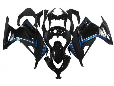 Achat Carénages Moto Kawasaki EX300 2013-2024 - Noir Brillant Bleu
