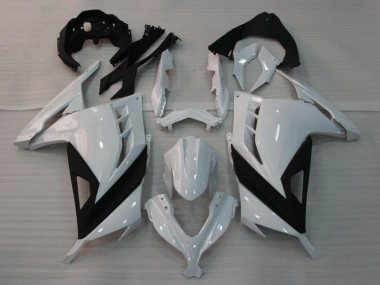 Achat Carénages Moto Kawasaki EX300 2013-2024 - Blanc Brillant Noir