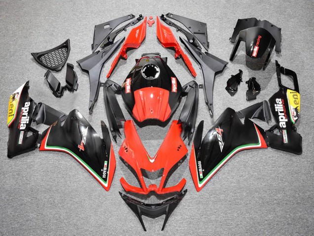 Carénages Moto Aprilia RS4 50 125 2012-2018 - Rouge Jaune Noir Brillant