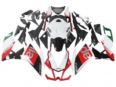 Achat Carénages Moto Aprilia RS4 50 125 2012-2018 - Blanc Rouge Vert Noir Brillant