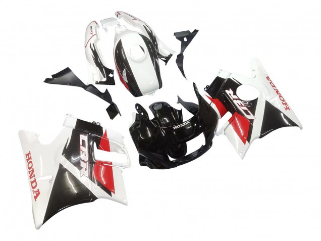 Carénages Moto Honda CBR600 F2 1991-1994 - Blanc Rouge Noir Brillant