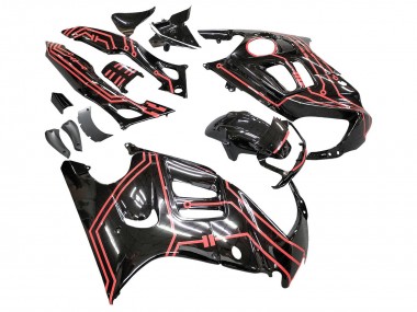 Achat Kits Carénage Moto Honda CBR600 F3 1997-1998 - Rouge Noir Brillant