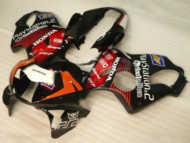 Achat Carénages Moto Honda CBR600 F4 1999-2000 - Noir Brillant Rouge Blanc PlayStation 2