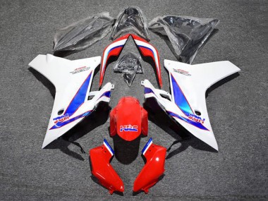 Achat Carénage Moto Honda CBR600F 2011-2013 - Blanc Rouge Bleu HRC