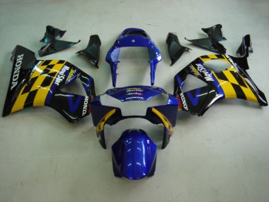 Achat Carénages Moto Honda CBR900RR 954 2002-2003 - Bleu Jaune Noir Brillant Telefonica MoviStar Castrol