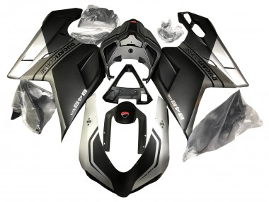 Achat Carénages Moto Ducati 848 2007-2014 - Argent Noir Mat