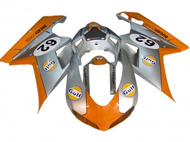Achat Carénages Moto Ducati 848/1098/1198 2007-2014 - Argent Orange Gulf 62