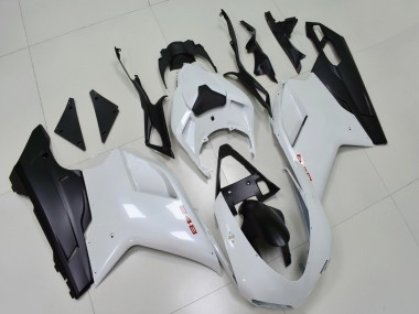 Achat Carénages Moto Ducati 848 2007-2014 - Blanc Noir Mat
