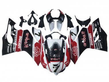 Achat Carénages Moto Ducati Panigale 899/1199 2011-2014 - Blanc Rouge Noir Brillant Aruba.it 7