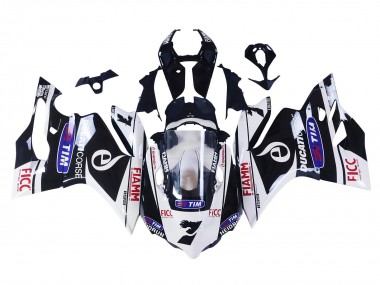 Achat Carénages Moto Ducati Panigale 899/1199 2011-2014 - Blanc Noir Bleu Fiamm Ficc 7