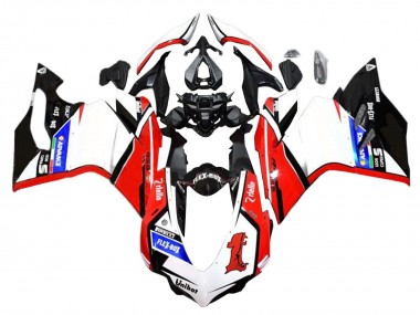 Achat Carénages Moto Ducati 959/1299 2015-2020 - Blanc Rouge Noir Brillant Unibat Flex-Box