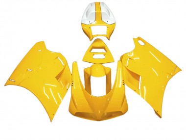 Achat Carénages Moto Ducati 748/916/996/998 1993-2005 - Blanc Jaune