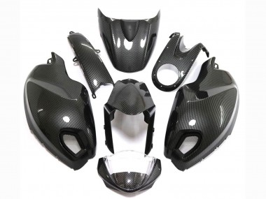 Achat Carénages Moto Ducati Monster 696 796 1100 1100S 2008-2012 - Noir Fibre de Carbone Style