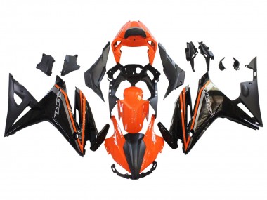 Achat Carénages Moto Honda CBR500R 2016-2018 - Orange Noir Brillant Noir Mat