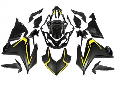 Achat Carénages Moto Honda CBR500R 2022-2023 - Noir Mat Jaune
