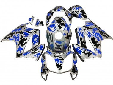 Achat Carénages Moto Honda VFR 800 2002-2013 - Argent Noir Bleu Camouflage