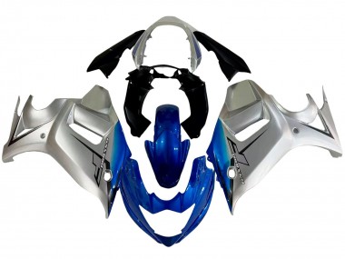 Achat Carénages Moto Suzuki GSX650F 2008-2013 - Argent Bleu