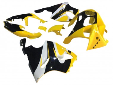 Achat Carénages Moto Kawasaki ZX7R 1996-2003 - Jaune Blanc Noir Brillant