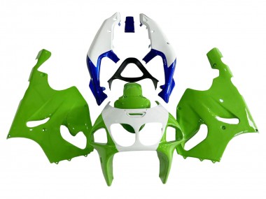 Achat Carénages Moto Kawasaki ZX7R 1996-2003 - Blanc Vert Bleu