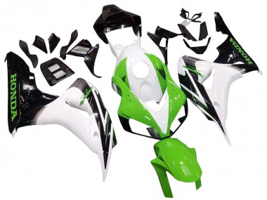 Achat Carénage Moto Honda CBR1000RR 2006-2007 - Blanc Vert Noir Brillant