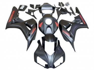 Achat Carénages Moto Honda CBR1000RR 2006-2007 - Noir Mat Rouge Décalque