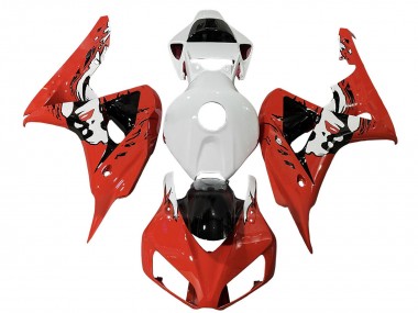 Achat Carénages Moto Honda CBR1000RR 2006-2007 - Blanc Rouge Noir Brillant